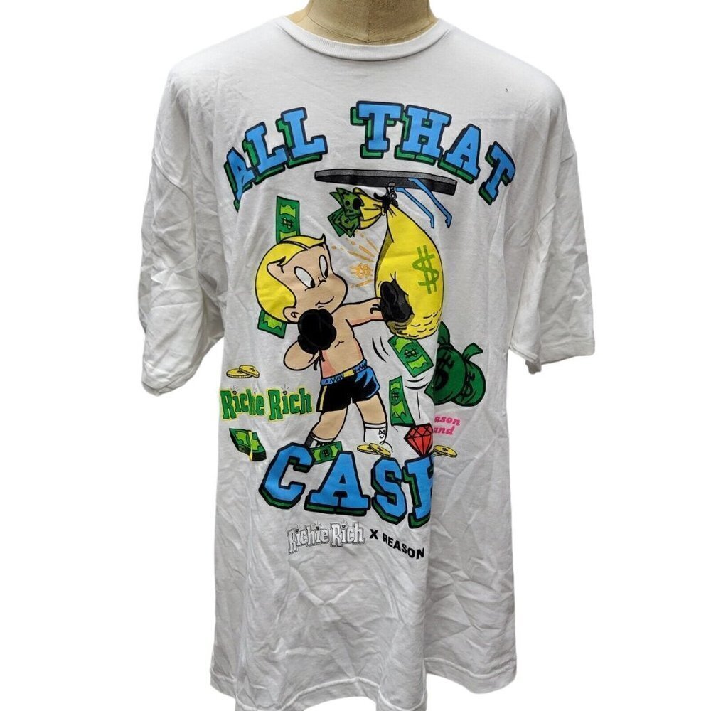REASON Brand Felix All That Cash Tshirt Men's.  Size XXL. New Without Tags $78